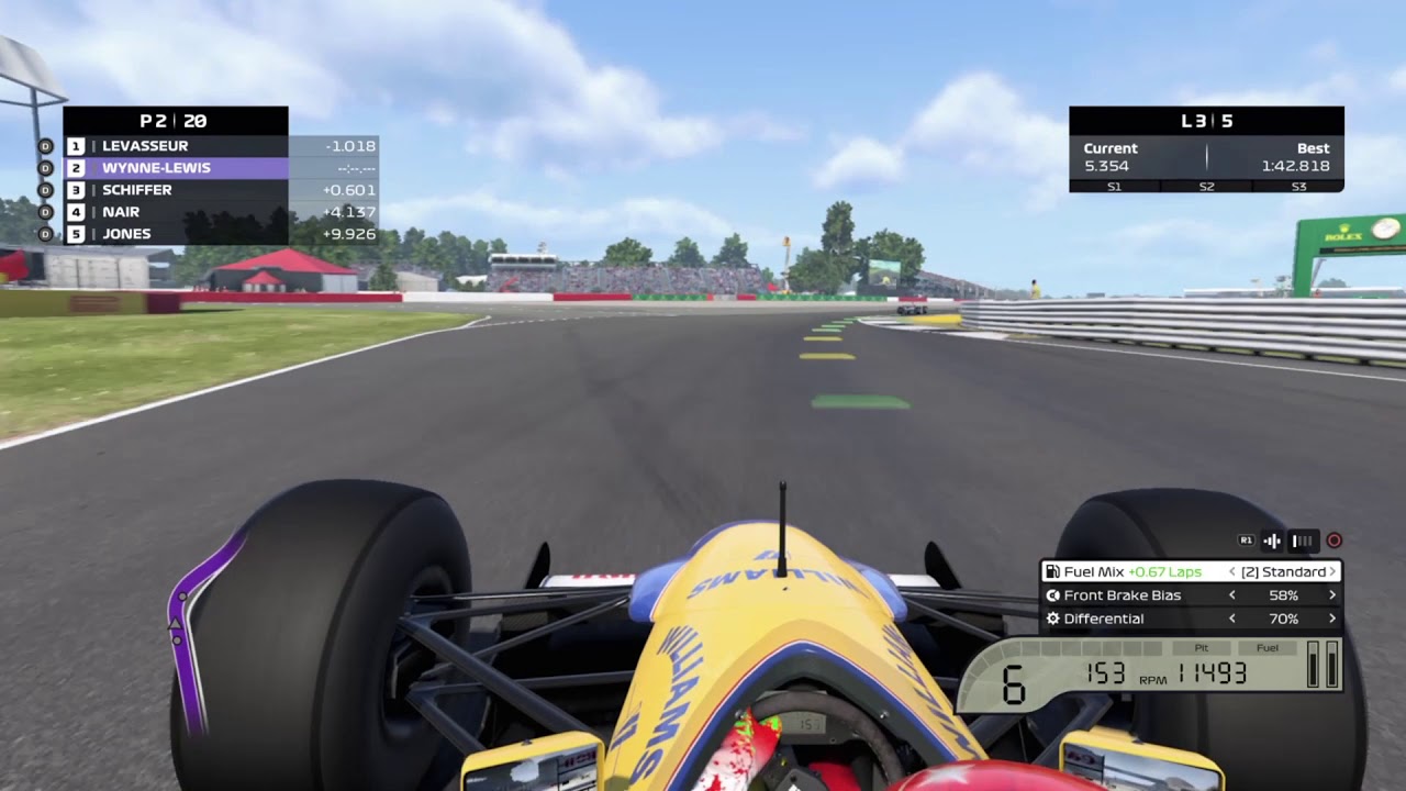 F1 2020 🏎️ Williams FW14B 1992 Classic Car 🇬🇧 Silverstone 🏆 'Mad Tash for the Finish Line' Trophy