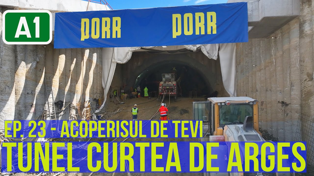AUTOSTRADA A1 | TUNEL Curtea de Arges Ep. 23 - Acoperisul de tevi | Sibiu-Pitesti Sectiunea 4 Porr