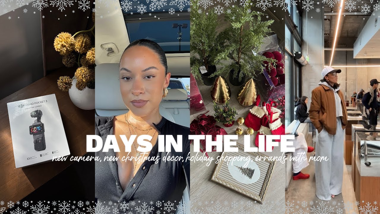 vlog: new camera, new christmas decor, holiday shopping, errands with mom