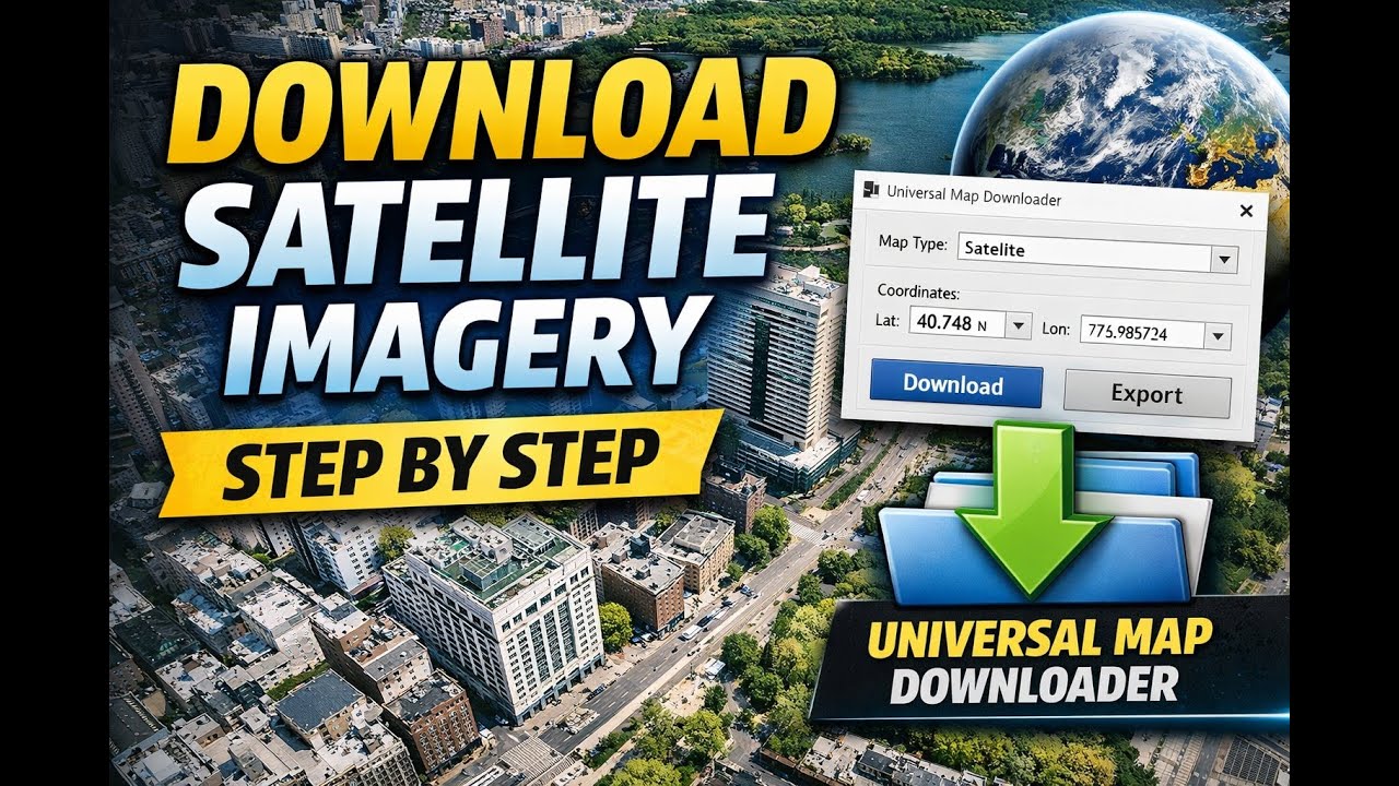 How to Download Satellite Imagery using Universal Map Downloader