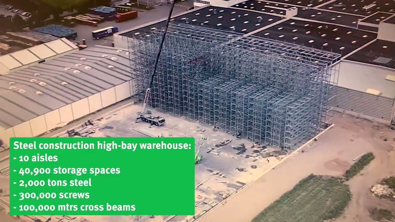 Construction of high-bay warehouse in Germany