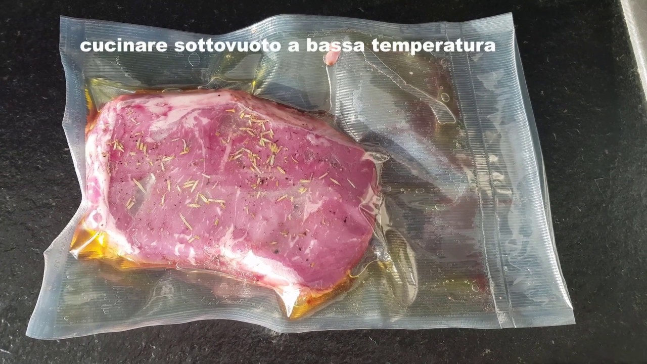 Lombata (Rib eye) sottovuoto a bassa pressione con roner KitchenBoss - Sous Vide G310