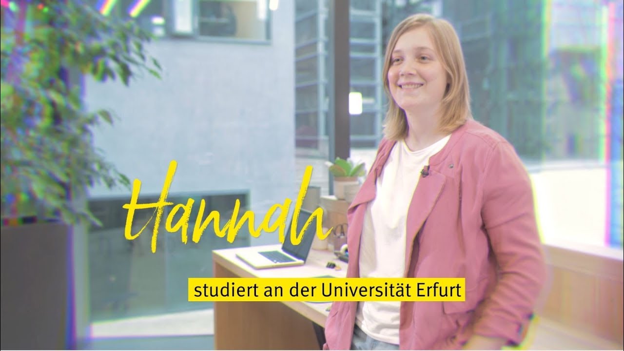 Hannah studiert Gesundheitskommunikation an der Uni Erfurt