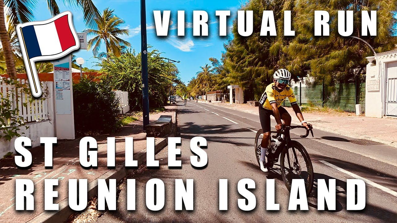 🆃RE🅰DMILL | Virtual 🆁un - REUNION ISLAND - ST GILLES -  FRANCE #treadmill #virtualrun #run