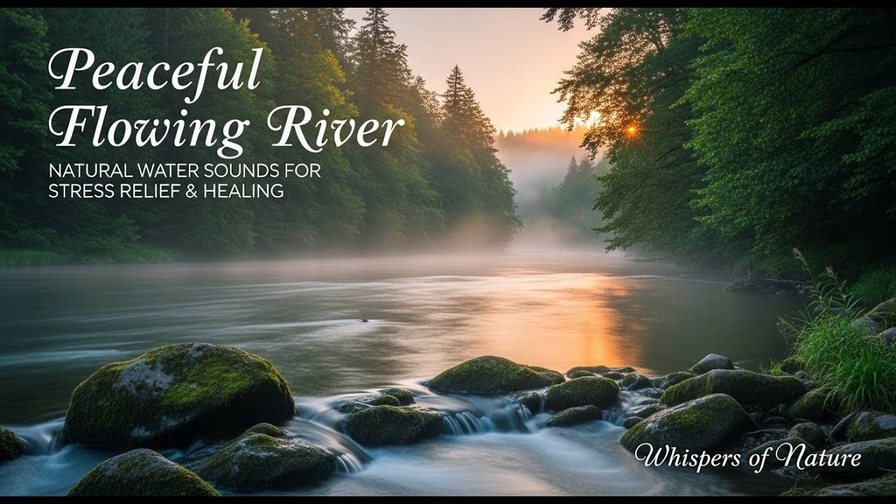 🌊 Peaceful Flowing River | Stress Relief Water Sounds