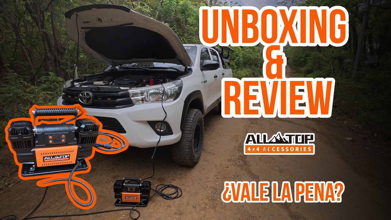 ¡POTENTE, PORTÁTIL y RÁPIDO! Review completa del compresor All Top 4x4 accessories ⚡🧰