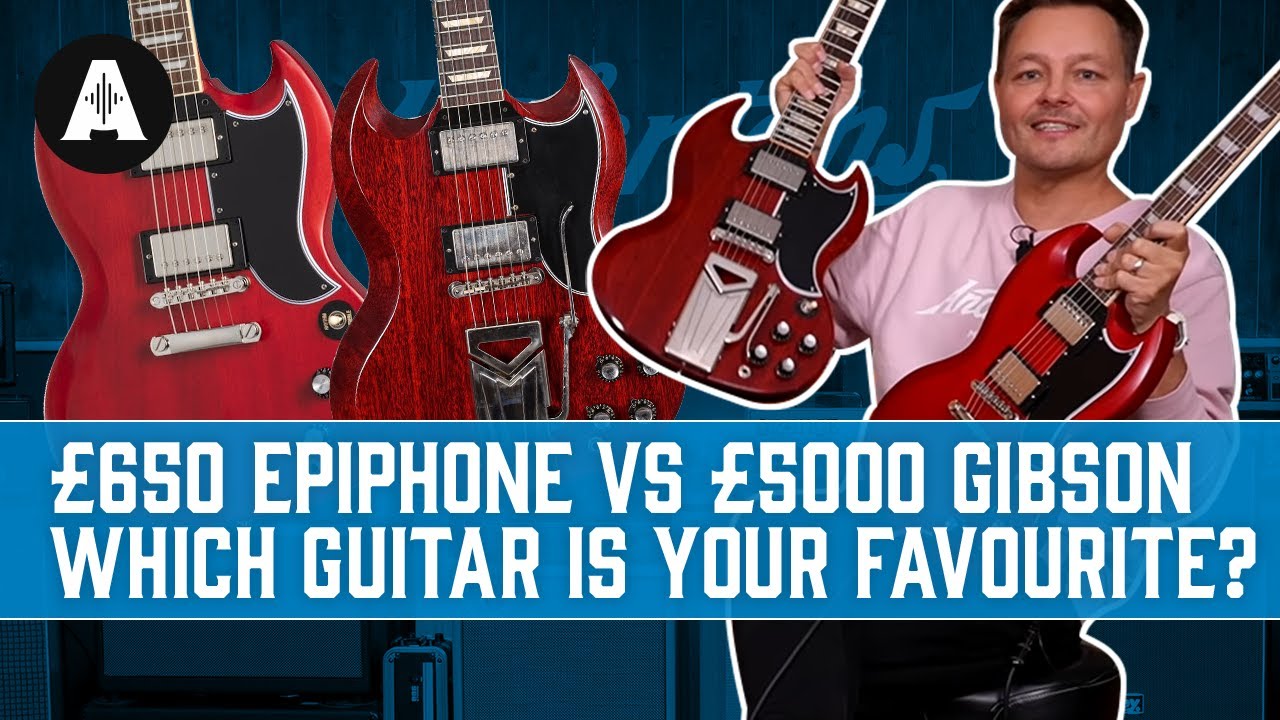 Battle of the SGs - Epiphone 1961 SG Standard vs Gibson Custom Shop!