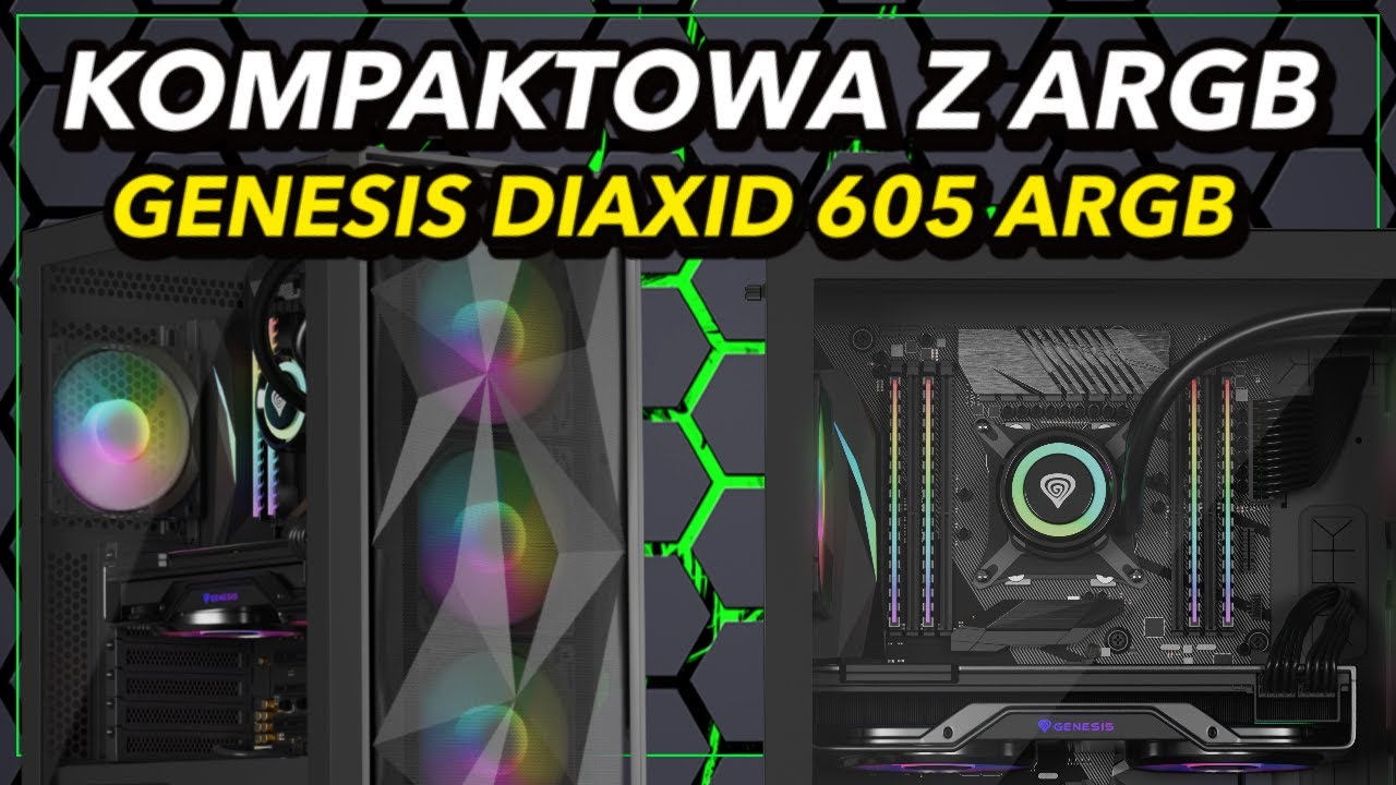 Nowość od Genesis - kompaktowa, ale pojemna obudowa z 4 wentylatorami ARGB - Genesis Diaxid 605 ARGB