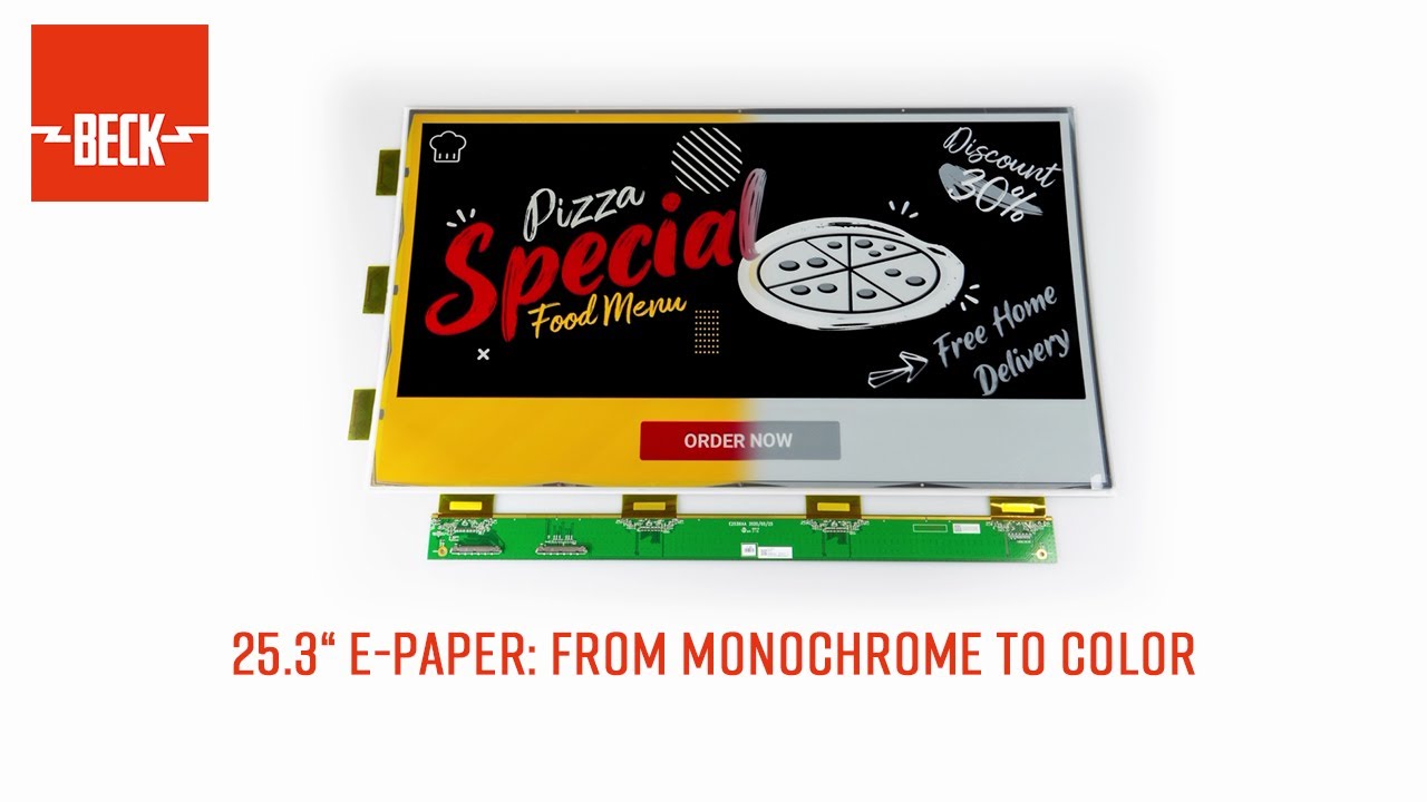 25.3&ldquo; e-Paper: from monochrome to color | BECK Elektronik