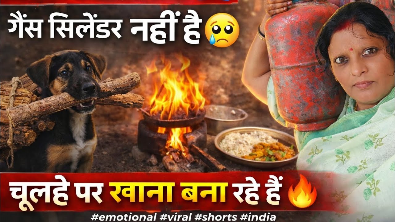 “सरकार से अपील 🙏 गैस सिलेंडर नहीं है 😢 चूल्हे पर खाना बना रहे हैं 🔥 | गरीब परिवार की मजबूरी”