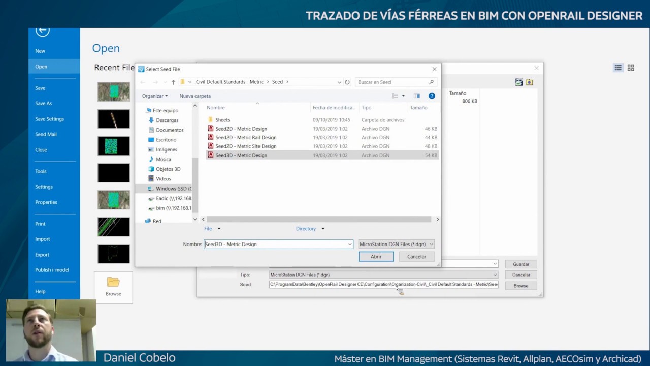 Trazado de vías férreas en BIM con OpenRail Designer I Masterclass