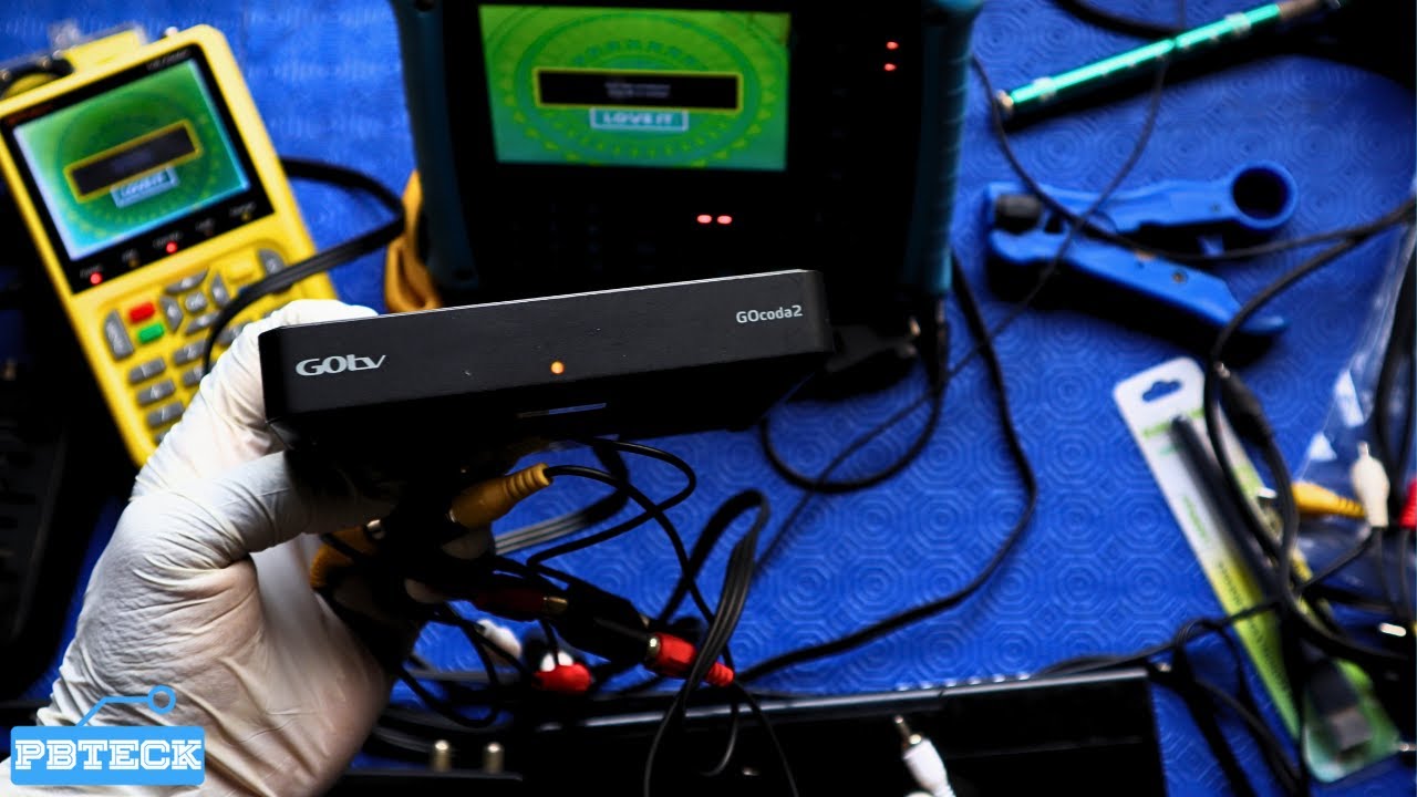 💎 How To Connect 𝐆𝐨𝐭𝐯 𝐃𝐞𝐜𝐨𝐝𝐞𝐫 To 2 TV's With AV Cable | Pbteck
