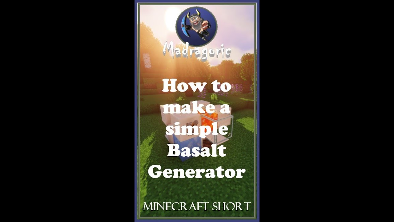 Minecraft | How to Build a Simple Basalt Generator | Tutorial 