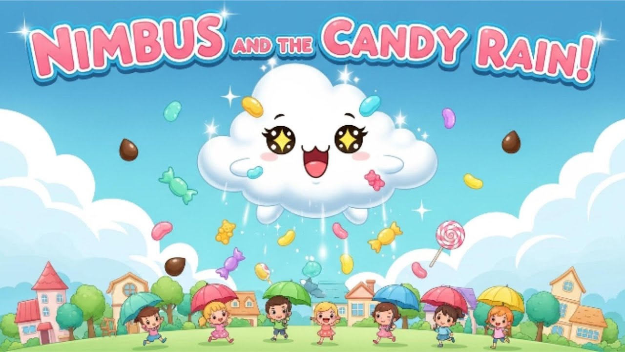 Nimbus and the Candy Rain 🍬☁️ | A Funny Cloud Adventure for Kids!