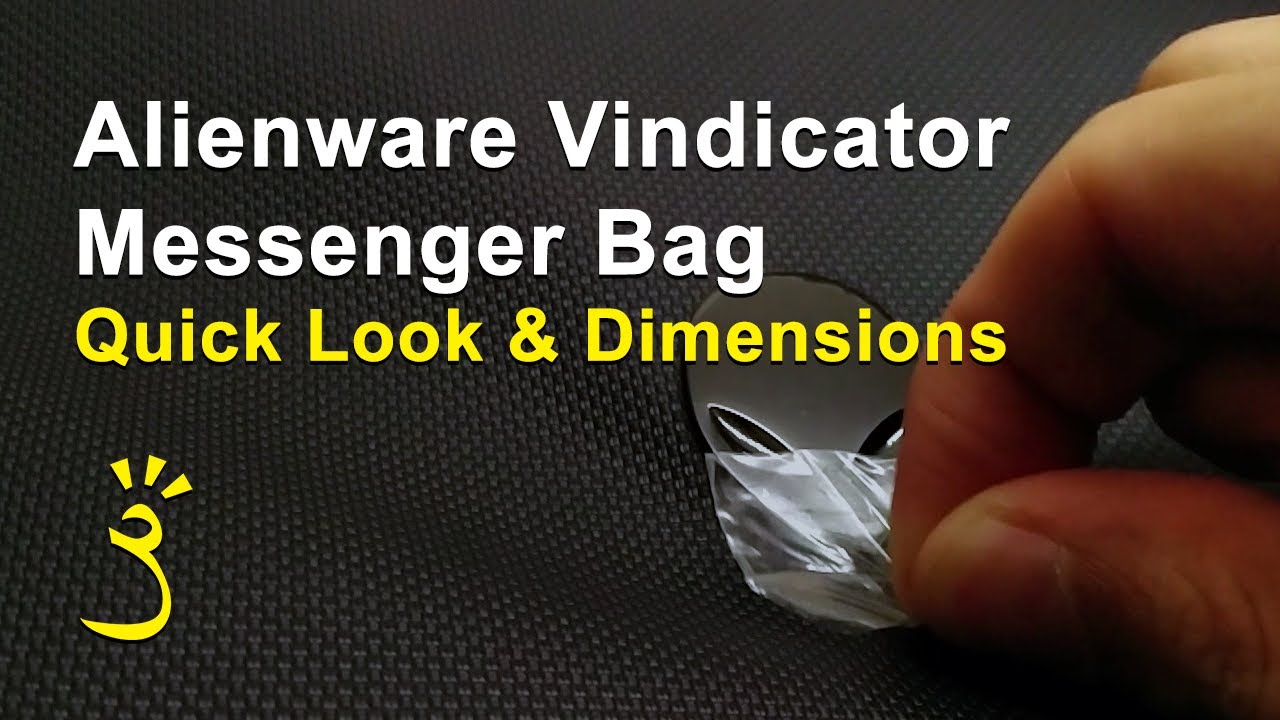 Alienware Vindicator Messenger Bag - Quick Look & Dimensions