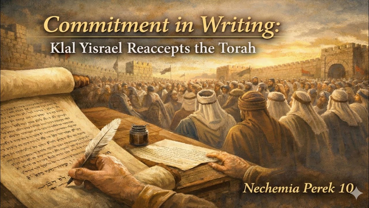 Nach Yomi by R' Yehuda Miller | Nechemia Perek 10 | Written Commitment: Klal Yisroel Reaccepts Torah