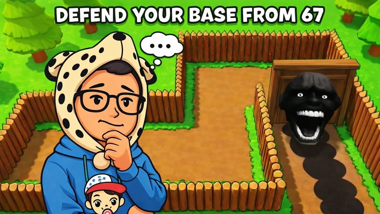 Robloxထဲကdefend your base from 67ဆိုတဲ့tower defenseဂိမ်းကိုဆော့ကြည့်ခဲ့တယ်! Defend your base from67