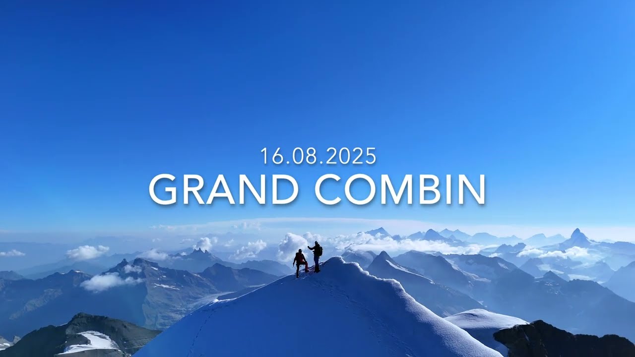 Grand Combin, wzdłuż grzbietu.