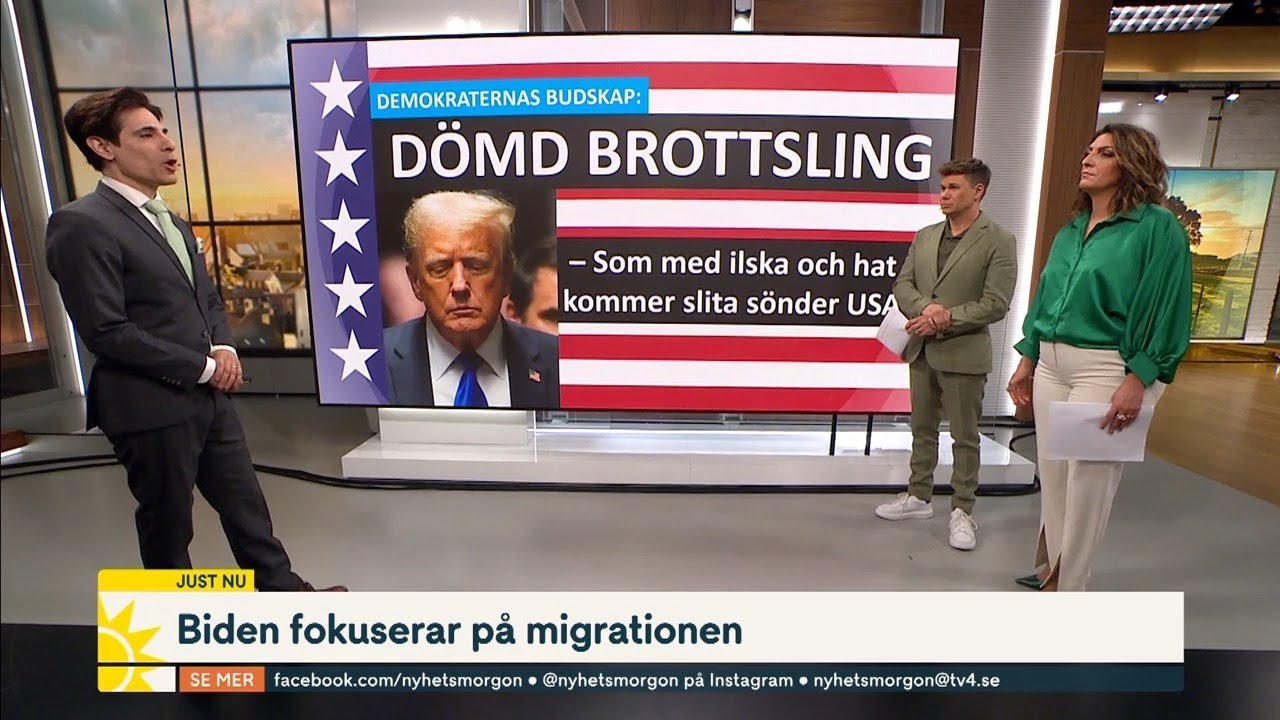 Så påverkar domen mot Trump valrörelsen i USA | Nyhetsmorgon | TV4 & TV4 Play