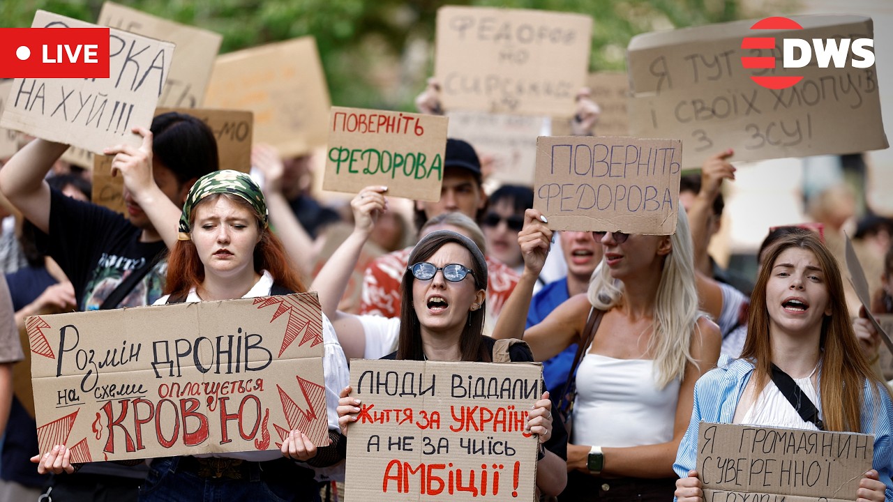 LIVE: Kyiv Protesters Rally for Second Day After Fedorov's Removal | DWS News | AC1C