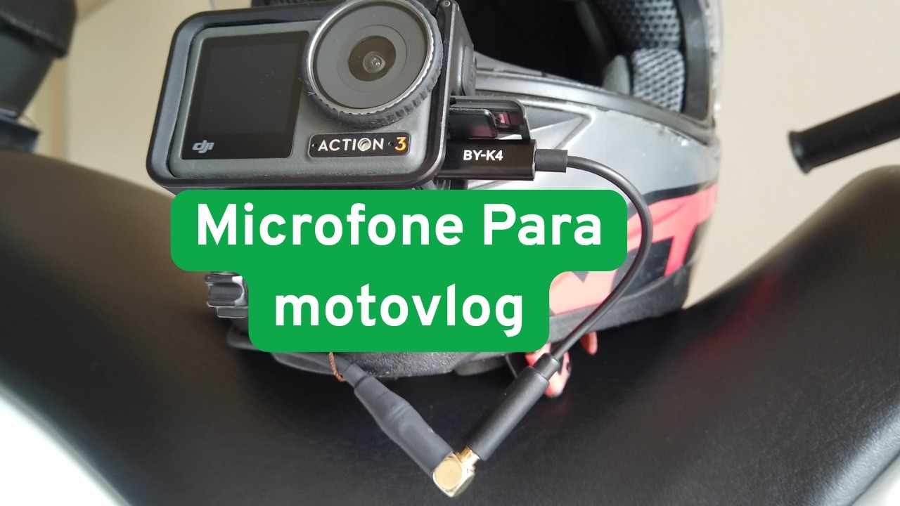 Microfone Para Motovlog . Cleber Moura, Motovlog Story.