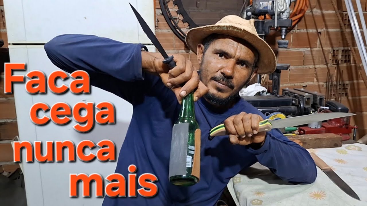 O segredo para afiar faca ficar igual navalha!!