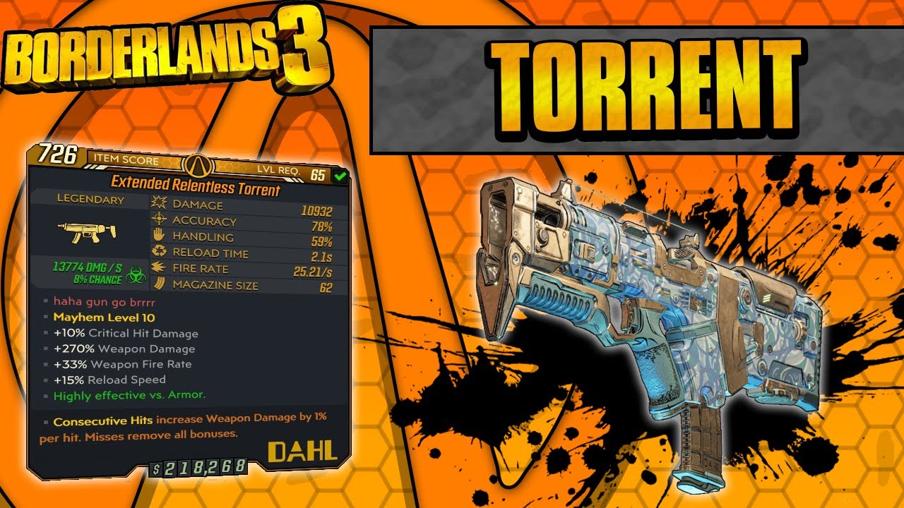 Borderlands 3 | Torrent Legendary Weapon Guide (Maximum Fire Rate!)