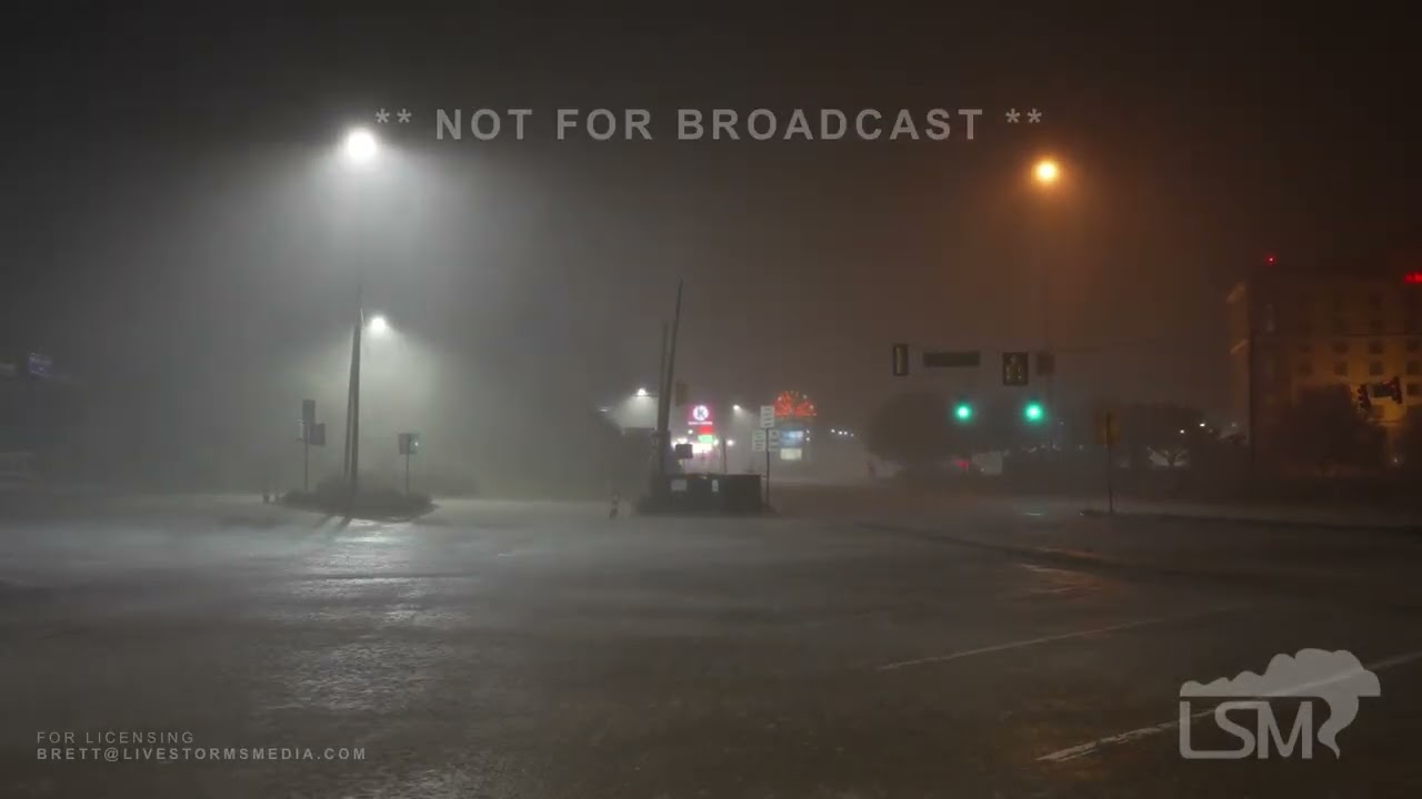 04-13-2022 Vicksburg, Mississippi Severe Storms - High Wind Blown Rain