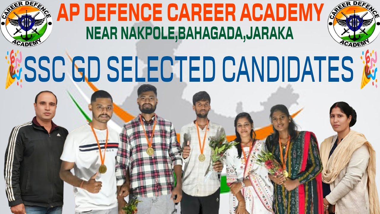 SELECTED CANDIDATES IN SSC GD 2025 ll AP DEFENSE CAREER ACADEMY ll NEAR NAKPOLE , BAHAGADA ,JARAKA 