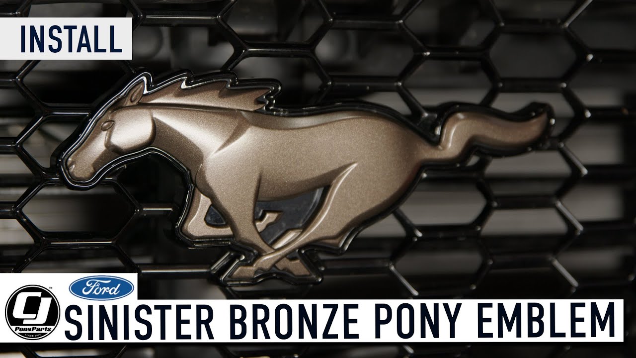 Give Your 2024 Mustang a Stylish Bronze Accent with a Custom Pony Emblem