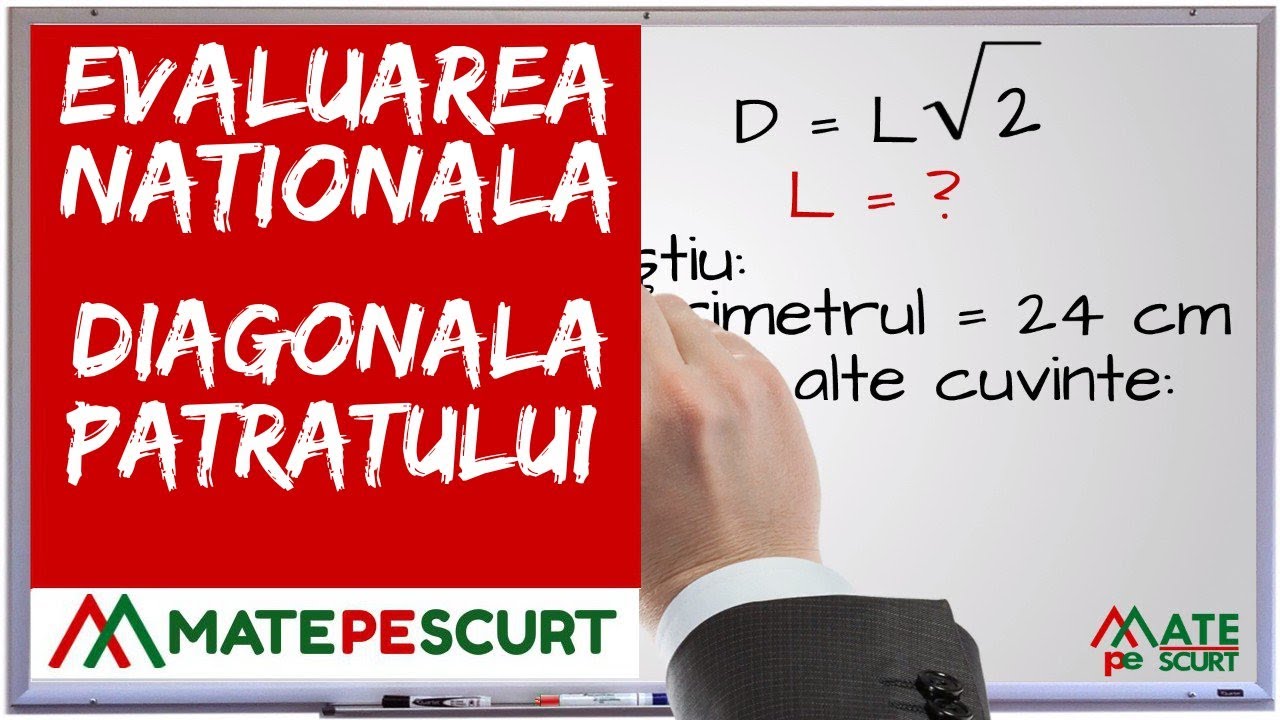 Evaluarea Nationala – diagonala patratului