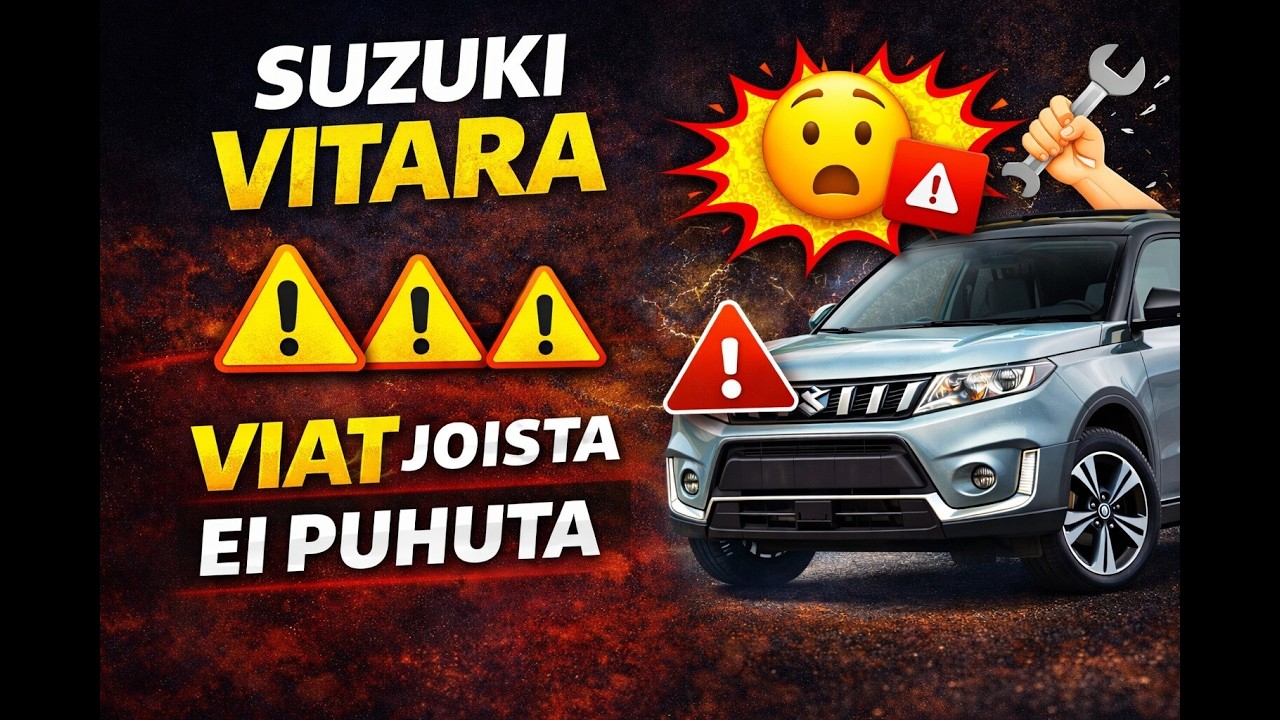 Suzuki Vitara – Yleisimmät viat, tyyppiongelmat ja huoltovinkit