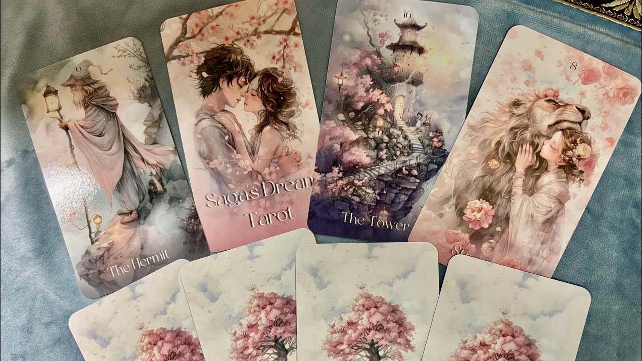 Обзор очень нежной весенней колоды «Saga’s Dream Tarot»🌸💕🌸💕🌸