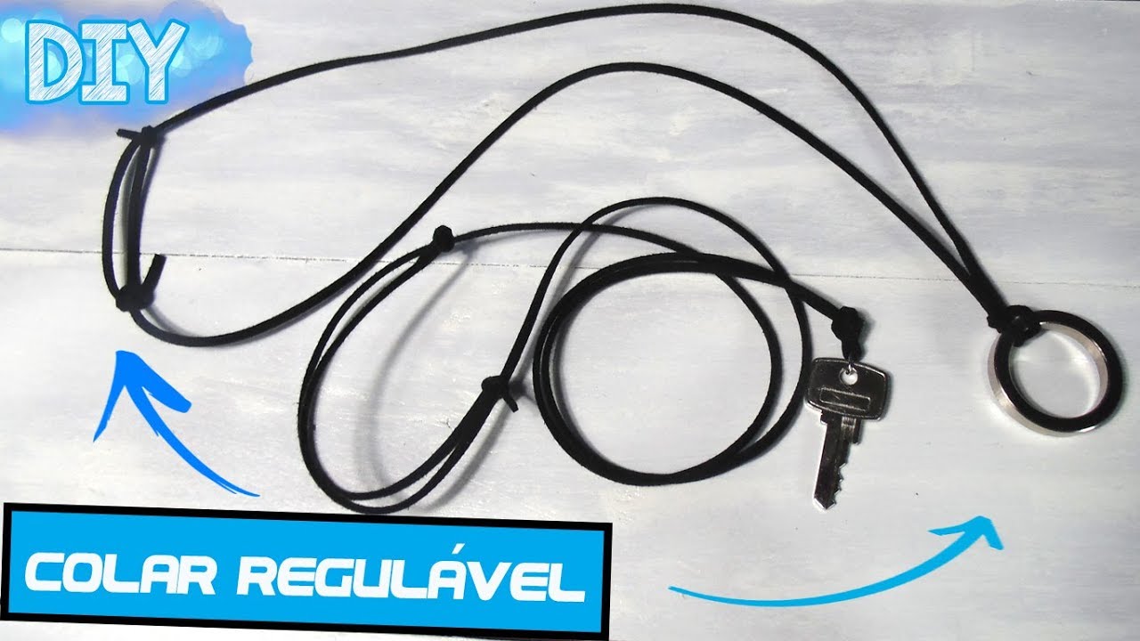 COMO FAZER  COLAR REGULÁVEL - DIY