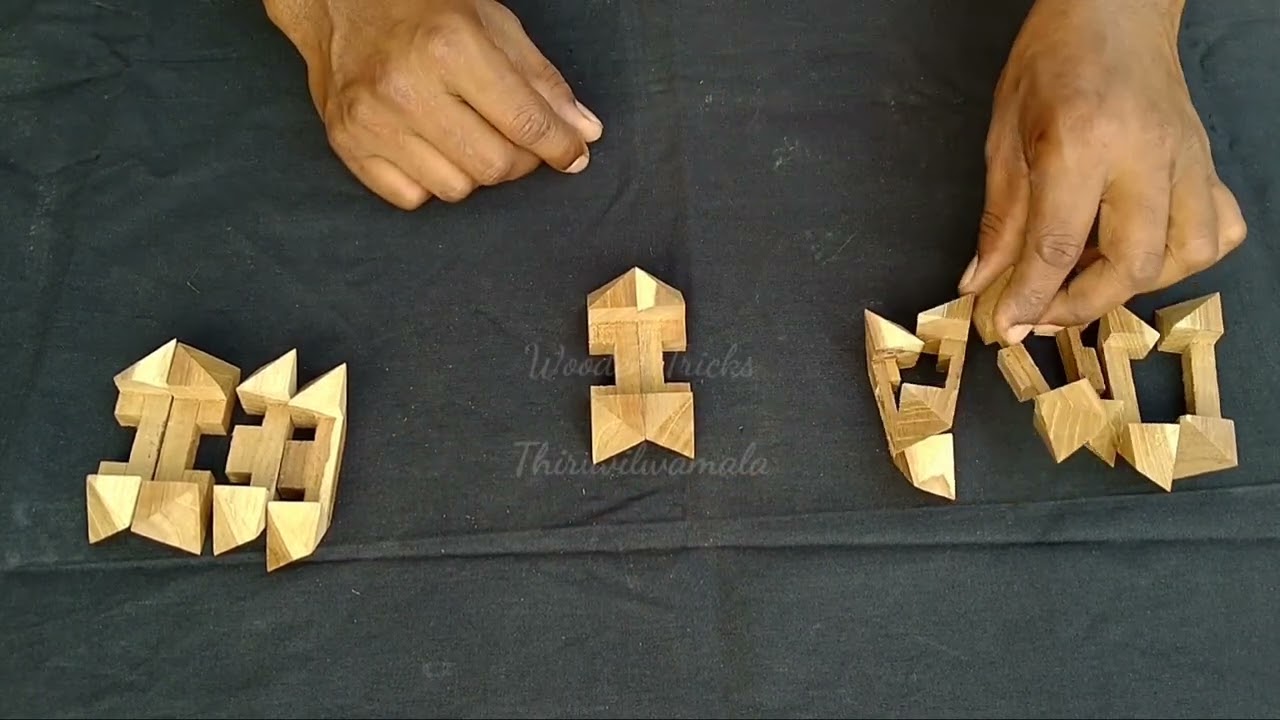 12 piece wooden star puzzle solution