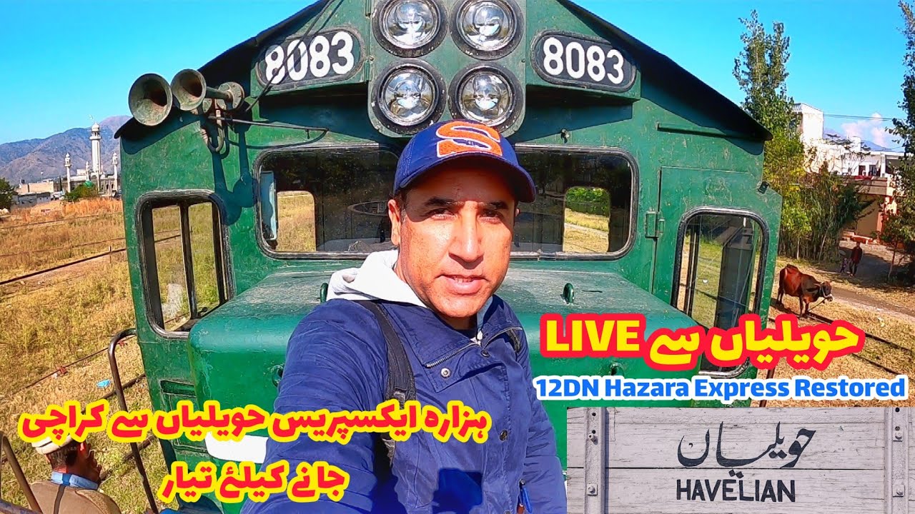 Hazara Express 12DN is Restored today from Havelian Railway Station