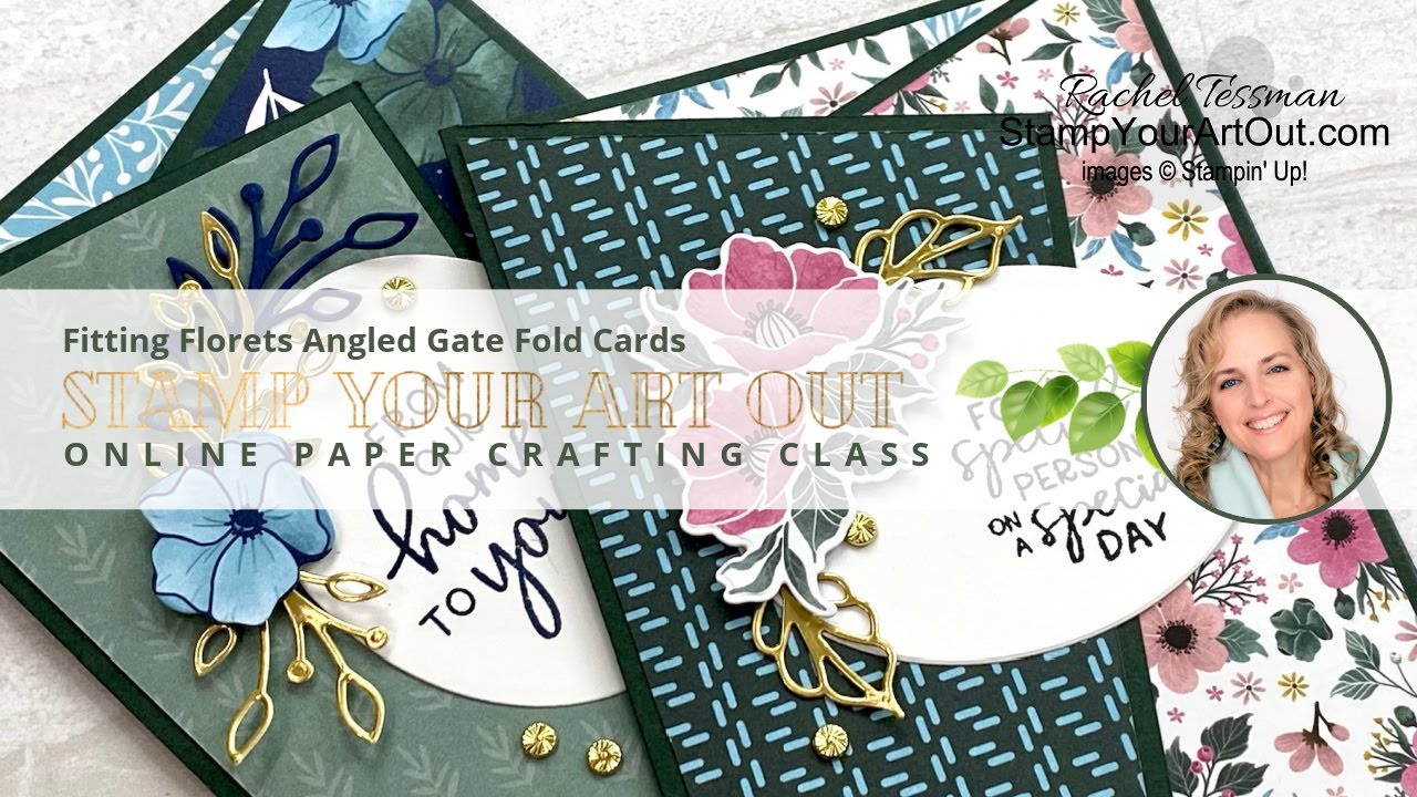 Fitting Florets Angled Gate Fold Cards