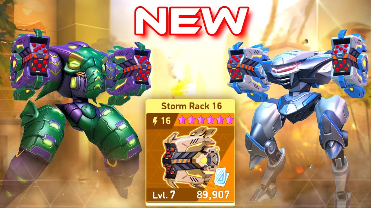 NEW WEAPON Storm Rack 16 with Redox & Panther - Mech Arena