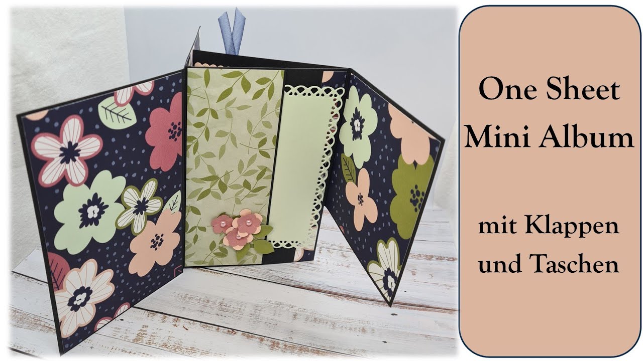 One Sheet Mini Album/Flip Flap/ für 9x13 Fotos/aus 12x12 DSP/ last minute Projekt/ Tutorial deutsch