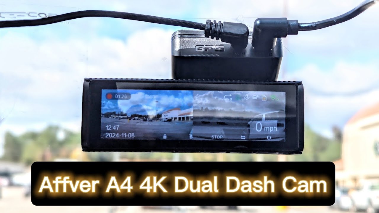 Affver A4 4K Dash Cam Review | Front + Rear Dual Camera | Installation | Video Sample