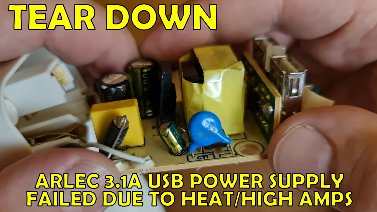 Разборка неисправного USB-блока питания ARLEC 3.1A