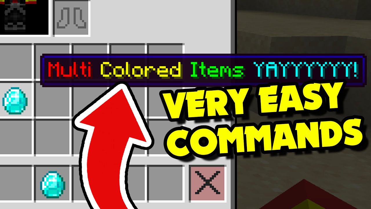 How to Give & Spawn MULTI COLORED Custom Name Items With Commands in Minecraft 1.21.4 Java?! [Easy]