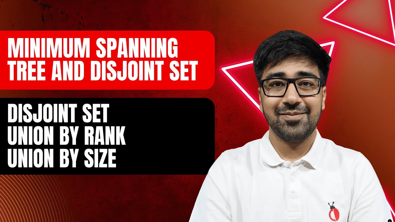 DSA in Python - Disjoint Set (Union-Find) | Path Compression + Union by Size/Rank | Part 158 [Hindi]