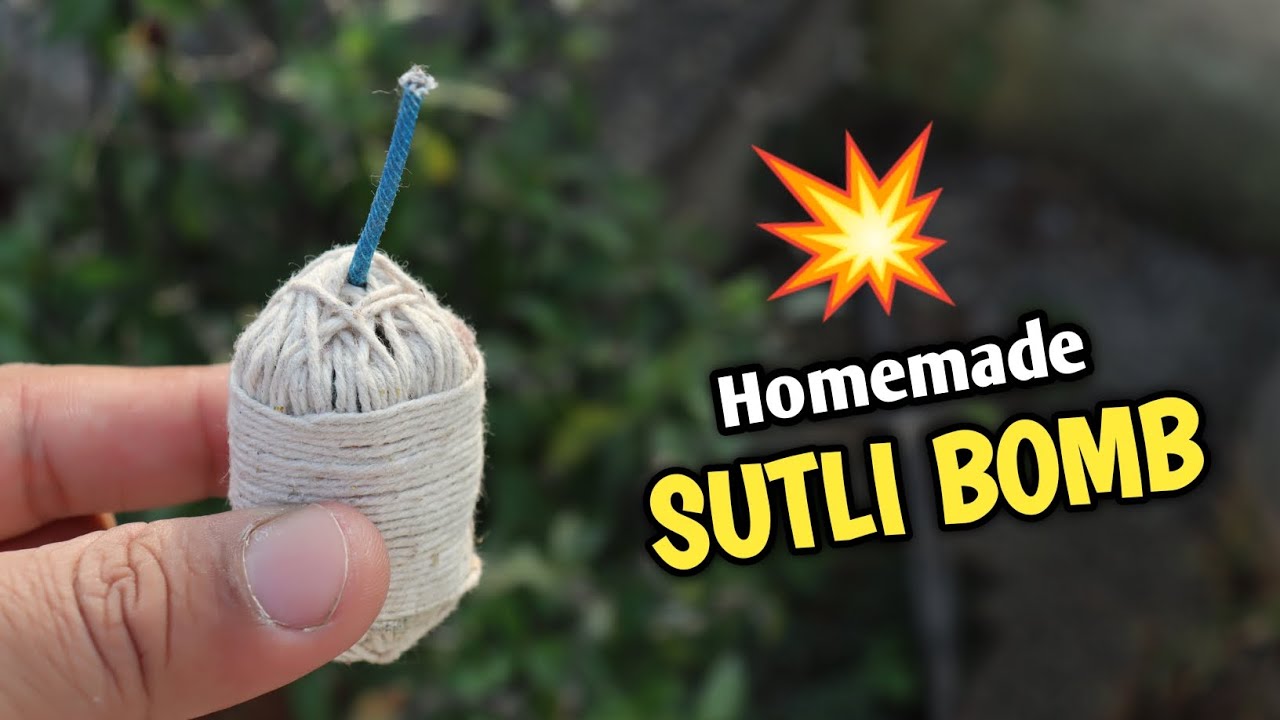 Home-made Sutli बॉम्ब 💥 How To Make Crackers at Home | How To Make Sutli Bomb at Home |