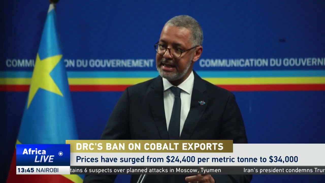 DR Congo government reviewing ban on cobalt exports