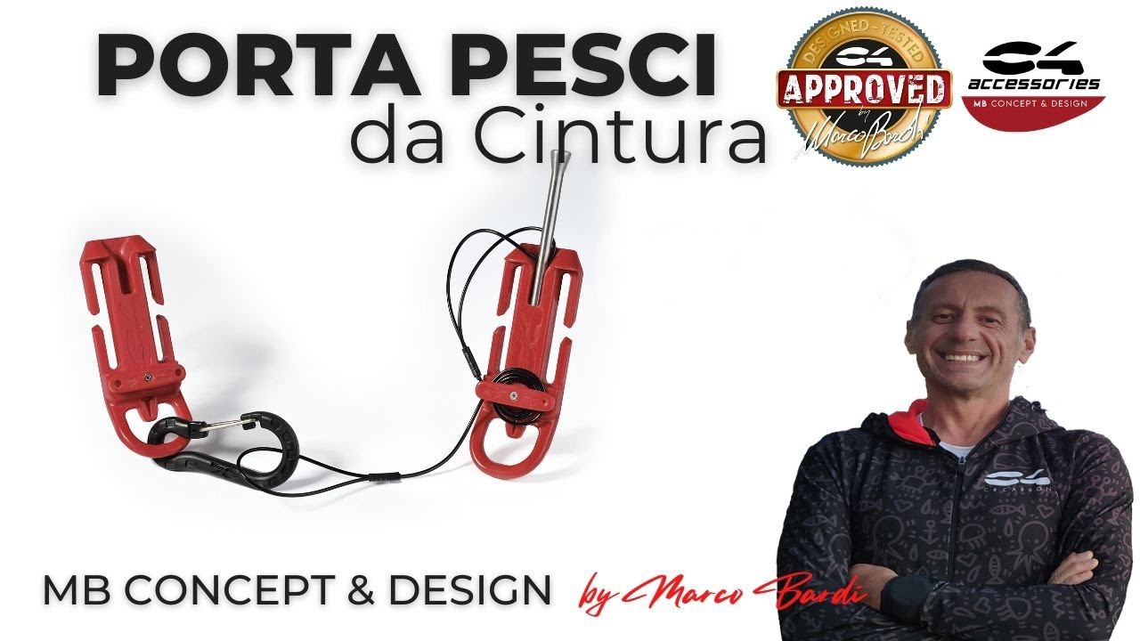 Porta pesci da cintura per pescasub