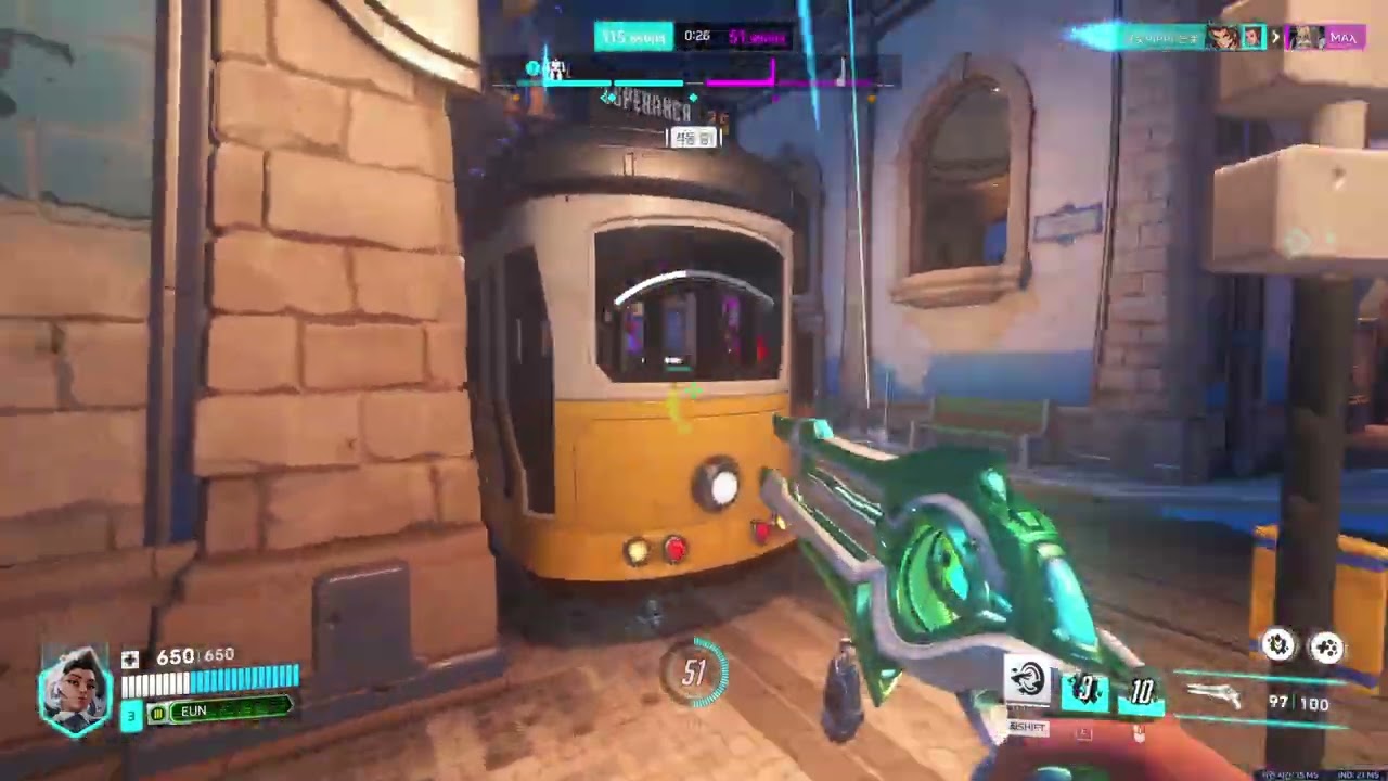 소전 레일건 맞추는 거 어렵다 [Overwatch]