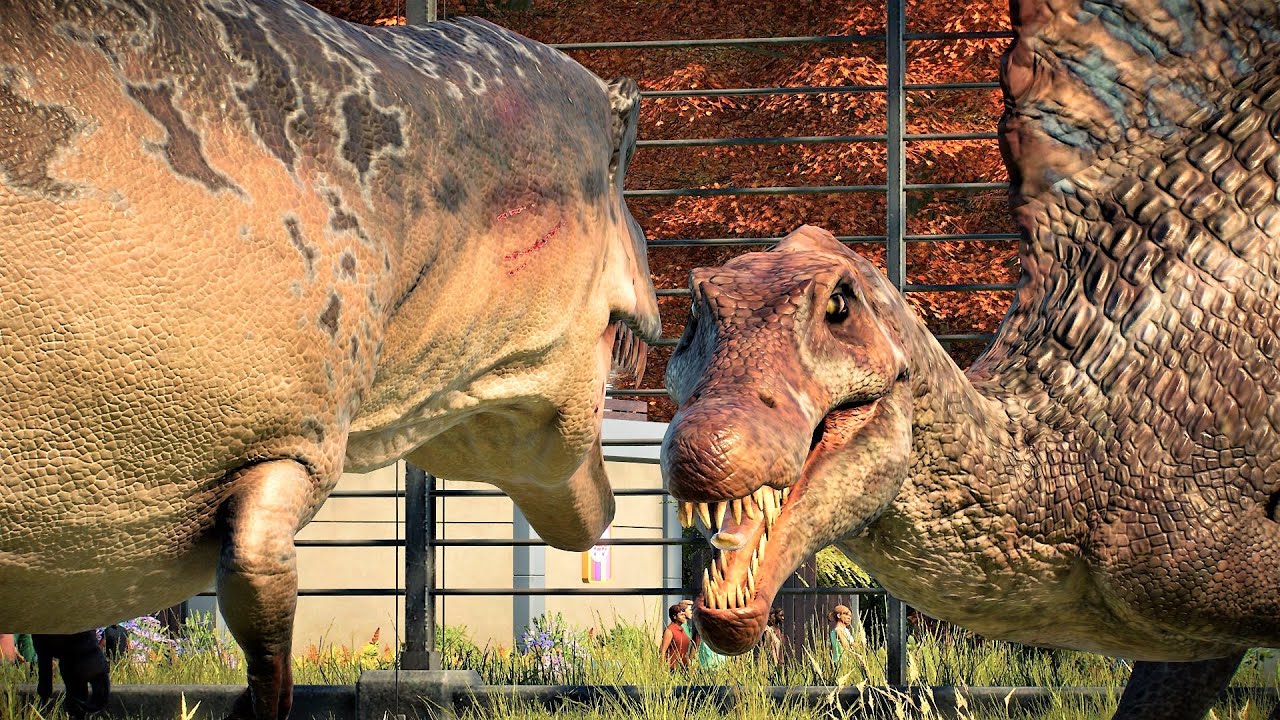 ACROCANTHOSAURUS VS SPINOSAURUS! - Jurassic World Evolution 2