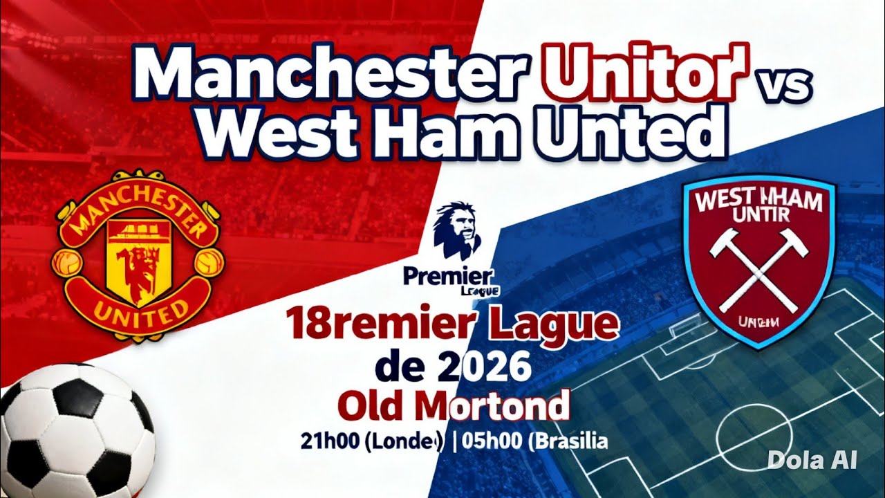 🚨 CONFRONTO DE GIGANTES NA PREMIER LEAGUE! 🚨 MANCHESTER UNITED 🆚 WEST HAM UNITED