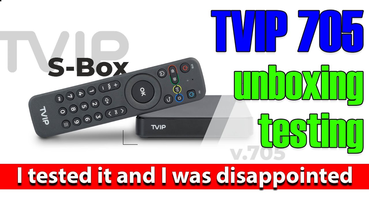 TVIP705 unboxing and testing. I tested it and I was disappointed